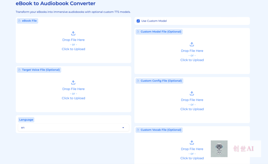 ebook2audiobookXTTS:电子书转有声读物的开源AI工具-创世AI